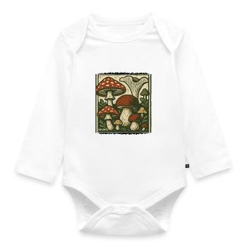 Untamed - Organic Longsleeve Baby Bodysuit - white - Front