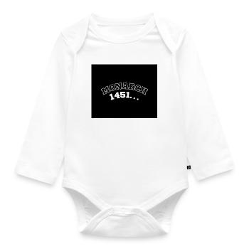 Monarch 1451 Chronik - Baby Bio-Langarm-Body - Weiß - Vorne