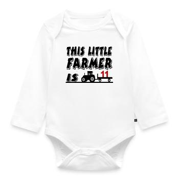 Bauer - Baby Bio-Langarm-Body - Weiß - Vorne