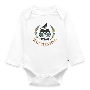 Watcher's Soul - Organic Longsleeve Baby Bodysuit - white - Front