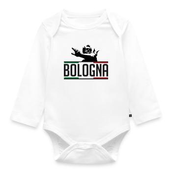 Nettuno Bologna Tricolore - Body Bébé bio manches longues - blanc - Devant