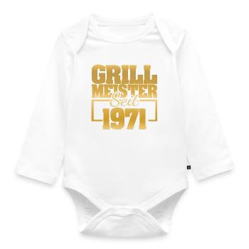 Grillen 1 - Baby Bio-Langarm-Body - Weiß - Vorne