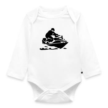 Jet ski - Body Bébé bio manches longues - blanc - Devant