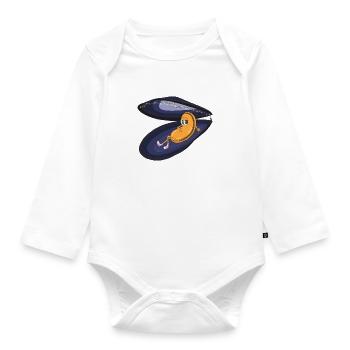 Fauler Schimmel unter Nachtsplittern - Baby Bio-Langarm-Body - Weiß - Vorne