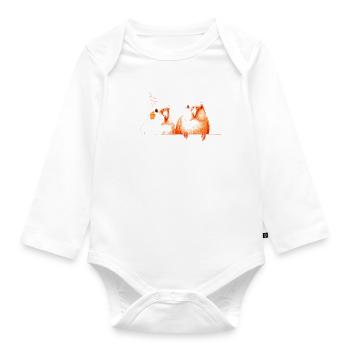 Birdies - Organic Longsleeve Baby Bodysuit - white - Front