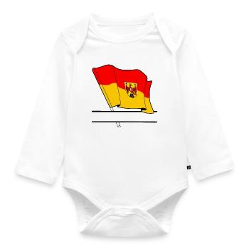 Burgenland Province – Namespace - Organic Longsleeve Baby Bodysuit - white - Front