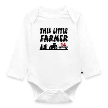 Bauer - Baby Bio-Langarm-Body - Weiß - Vorne