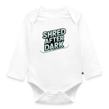 Shred after midnight - Organic Longsleeve Baby Bodysuit - white - Front