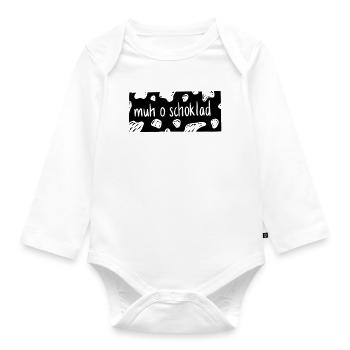Muh o Schoklad - Baby Bio-Langarm-Body - Weiß - Vorne