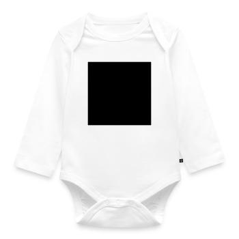 Square - Organic Longsleeve Baby Bodysuit - white - Front