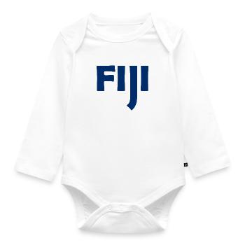 Fiji - Fiji - Islands - Pacific - South Seas - Organic Longsleeve Baby Bodysuit - white - Front