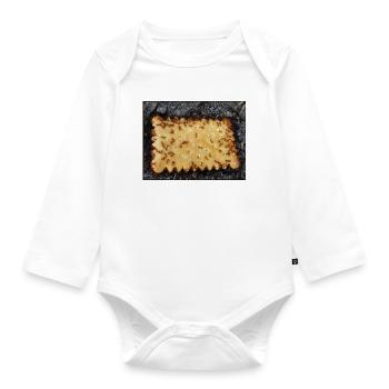 Cookie - Bad Luck - Organic Longsleeve Baby Bodysuit - white - Front