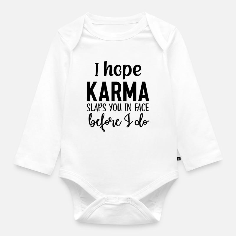 karma - Body Bébé bio manches longues - blanc