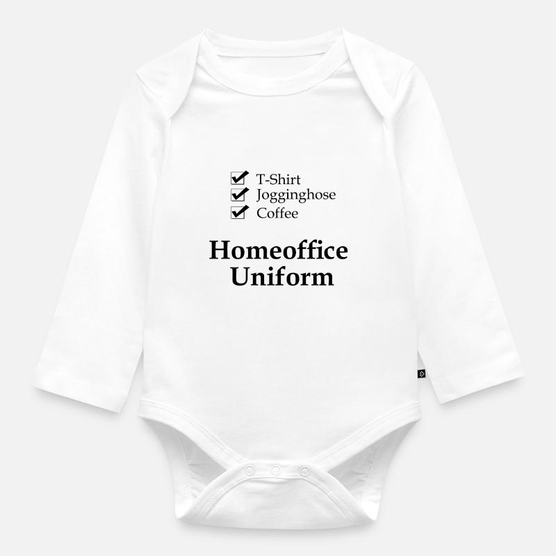 Checkliste_Homeoffice_Uniform_S - Organic Longsleeve Baby Bodysuit - white