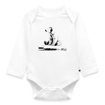 Arctic Beats - Organic Longsleeve Baby Bodysuit - white - Front