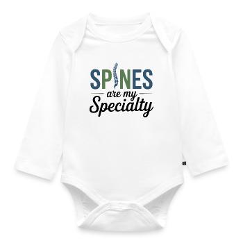 Chiropractor Snap Decisions Are My Specialty Pro  - Organic Longsleeve Baby Bodysuit - white - Front