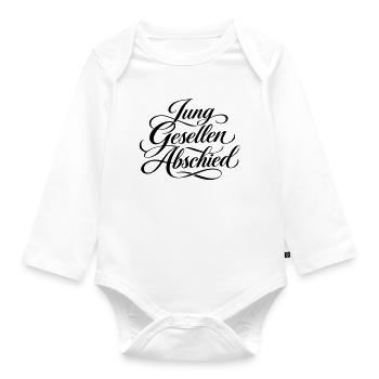 Junggesellen Abschied - Baby Bio-Langarm-Body - Weiß - Vorne