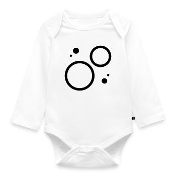 gravity - Organic Longsleeve Baby Bodysuit - white - Front