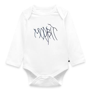 Berlin Moabit Hoodie Moabit T-Shirt. - Baby Bio-Langarm-Body - Weiß - Vorne