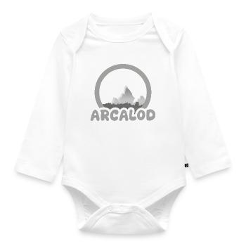 Trekking Arcalod - Organic Longsleeve Baby Bodysuit - white - Front