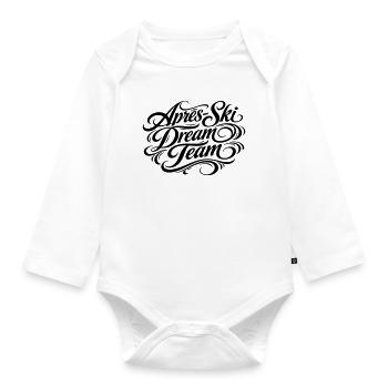 Après Ski Dream Team - Organic Longsleeve Baby Bodysuit - white - Front