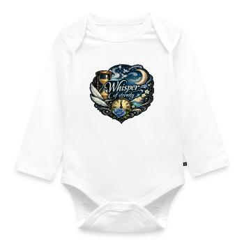Whisper of eternity - Organic Longsleeve Baby Bodysuit - white - Front