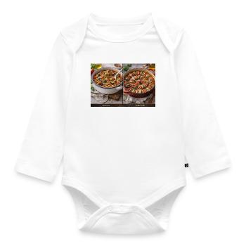 Ratatouille vs Sinen'kie - Organic Longsleeve Baby Bodysuit - white - Front
