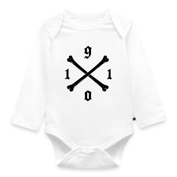1910 St. Pauli Pirate Socks, T-Shirt, Backpack - Organic Longsleeve Baby Bodysuit - white - Front