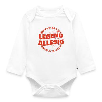 Man Allesio - Body Bébé bio manches longues - blanc - Devant