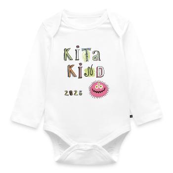 Kita Kind 2026 - Organic Longsleeve Baby Bodysuit - white - Front