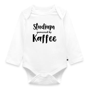 Études réalisées par Kaffee - Body Bébé bio manches longues - blanc - Devant