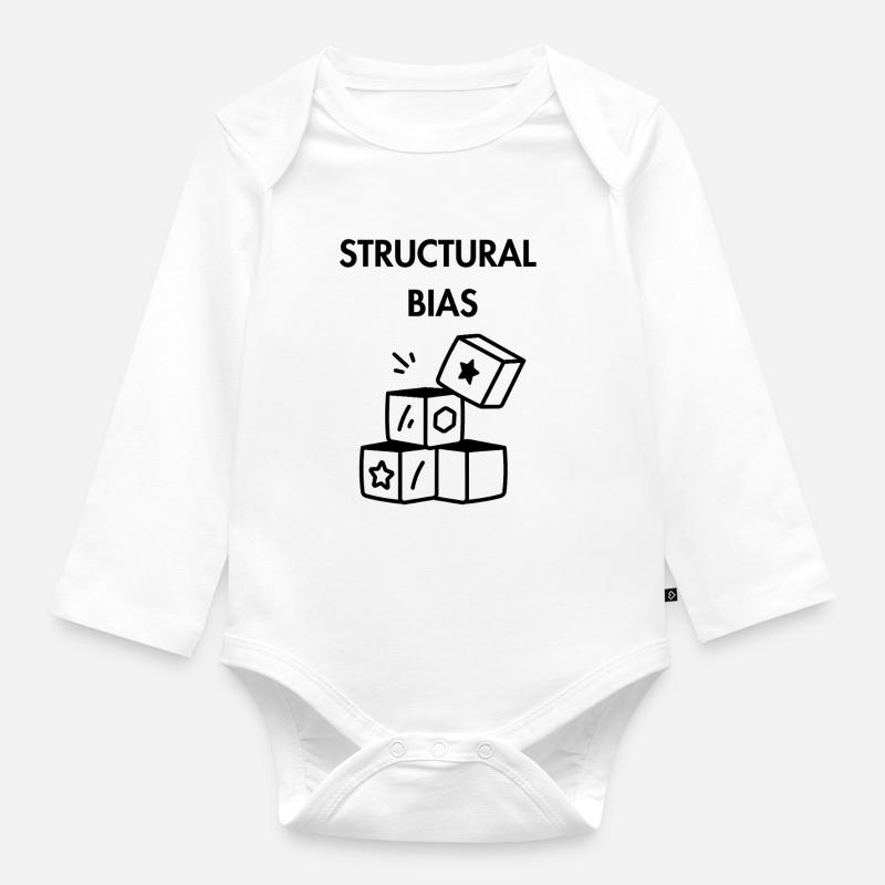 Polarisation structurelle - Body Bébé bio manches longues - blanc