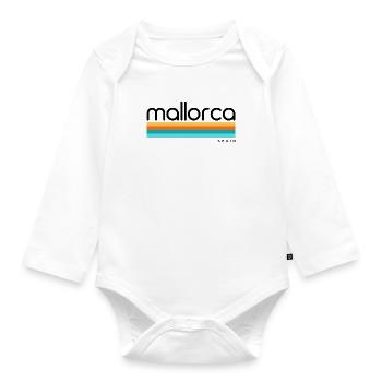 Mallorca - Spain - Spain - España - Balearic Islands - Organic Longsleeve Baby Bodysuit - white - Front