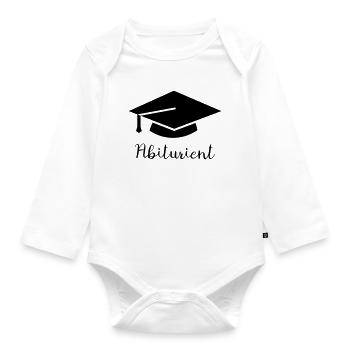 High-school graduate - Organic Longsleeve Baby Bodysuit - white - Front