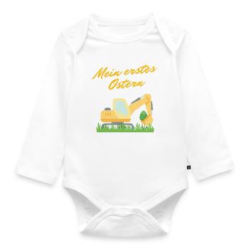 My First Easter – Bagger Baby & Kids Shirt - Organic Longsleeve Baby Bodysuit - white - Front