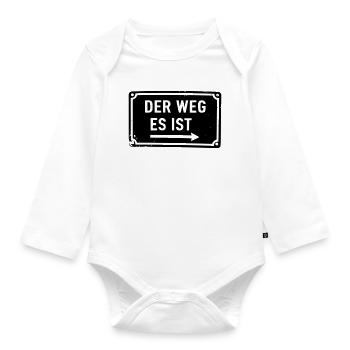 The Way It Is - This Is The Way - Milky Way - Organic Longsleeve Baby Bodysuit - white - Front