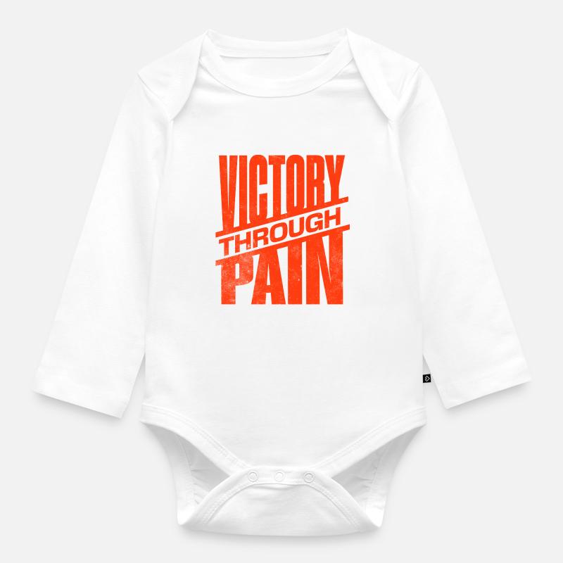 Sieg - Baby Bio-Langarm-Body - Weiß