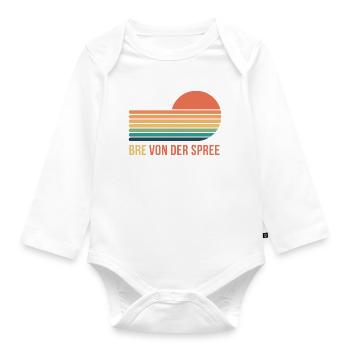 Berlin Bre von der Spree - Baby Bio-Langarm-Body - Weiß - Vorne