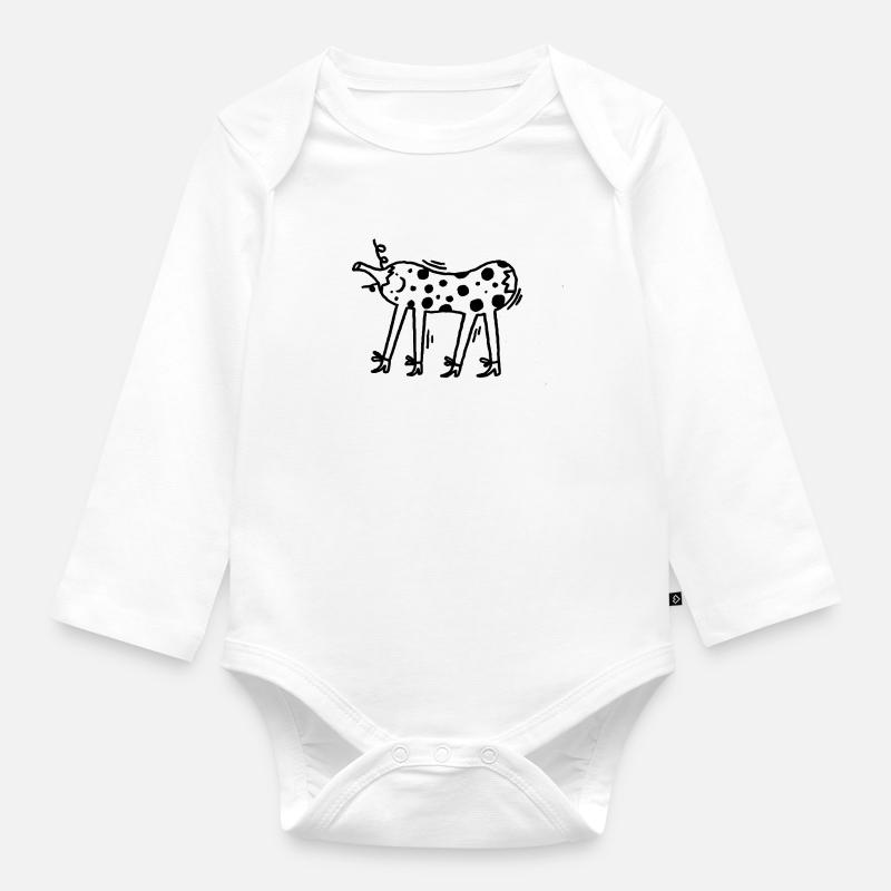 PUMM - Body Bébé bio manches longues - blanc