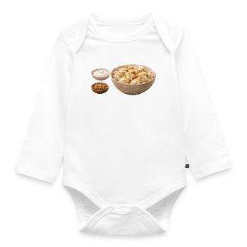 Vareniki - Organic Longsleeve Baby Bodysuit - white - Front