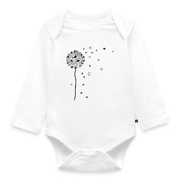 bella AMORElia - Das Original by heavenlygoods - Baby Bio-Langarm-Body - Weiß - Vorne