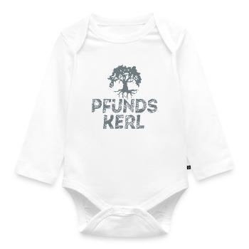Pound Guy - Organic Longsleeve Baby Bodysuit - white - Front