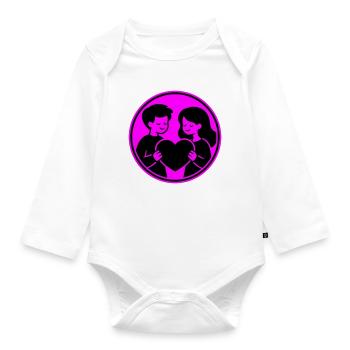 Relation de couple - Body Bébé bio manches longues - blanc - Devant
