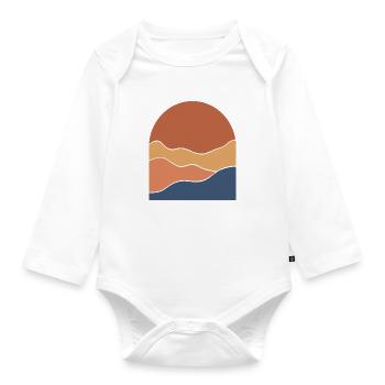 Warm Horizon Layers - Organic Longsleeve Baby Bodysuit - white - Front