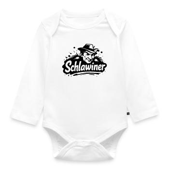 Schlawiner - Body Bébé bio manches longues - blanc - Devant
