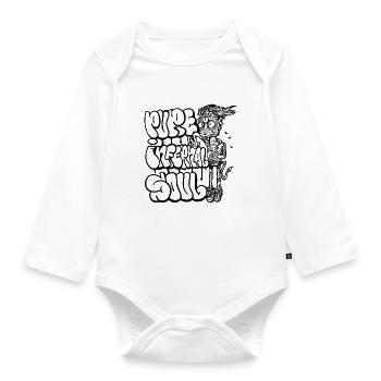 Reine höllische Seele - Baby Bio-Langarm-Body - Weiß - Vorne