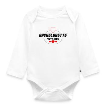 Bachelorette Party Crew - Baby Bio-Langarm-Body - Weiß - Vorne