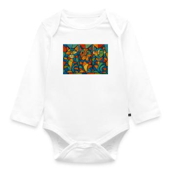 RockyZoo26 - Organic Longsleeve Baby Bodysuit - white - Front