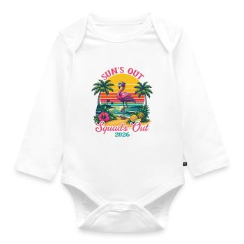 Suns Out Squads Out 2026 Spring Break Cruise Fun - Body Bébé bio manches longues - blanc - Devant