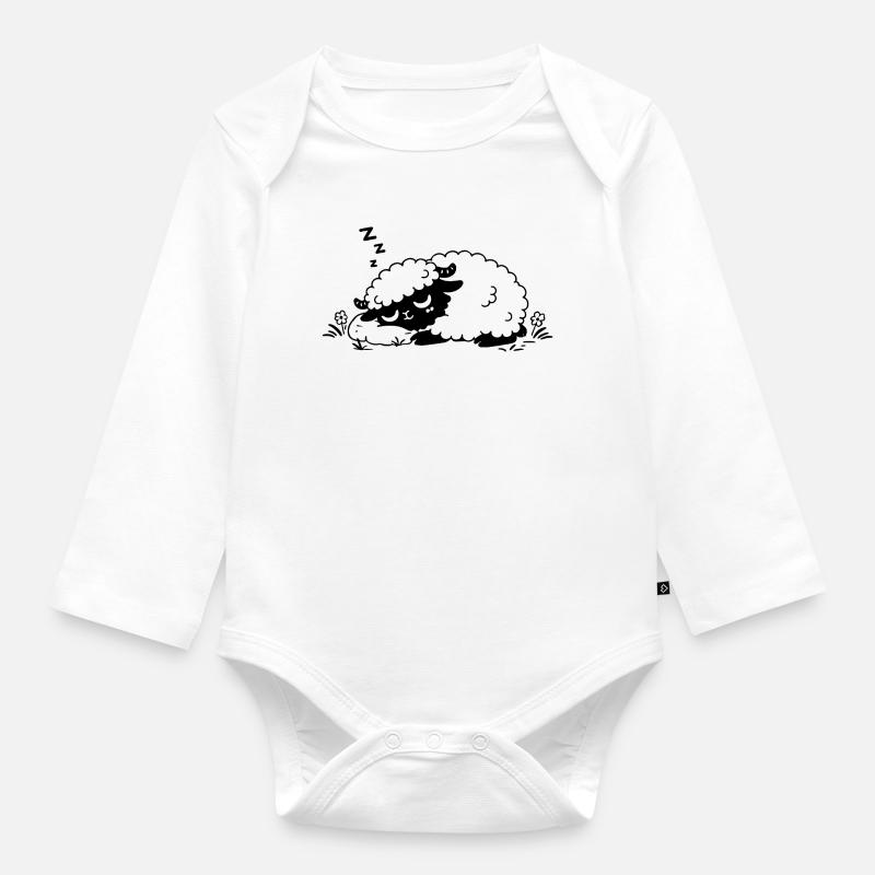 Mouton Dodo - Body Bébé bio manches longues - blanc